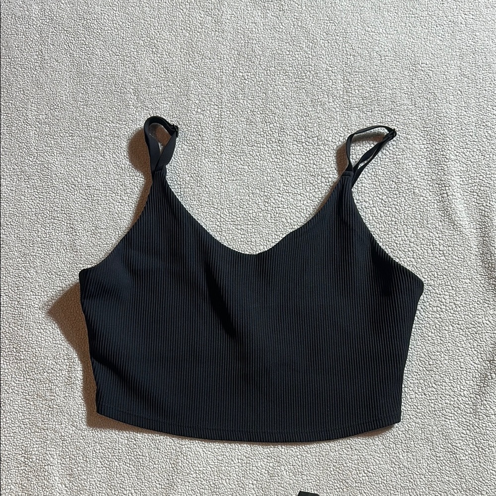 Athleta Black Fitted Crop Camisole